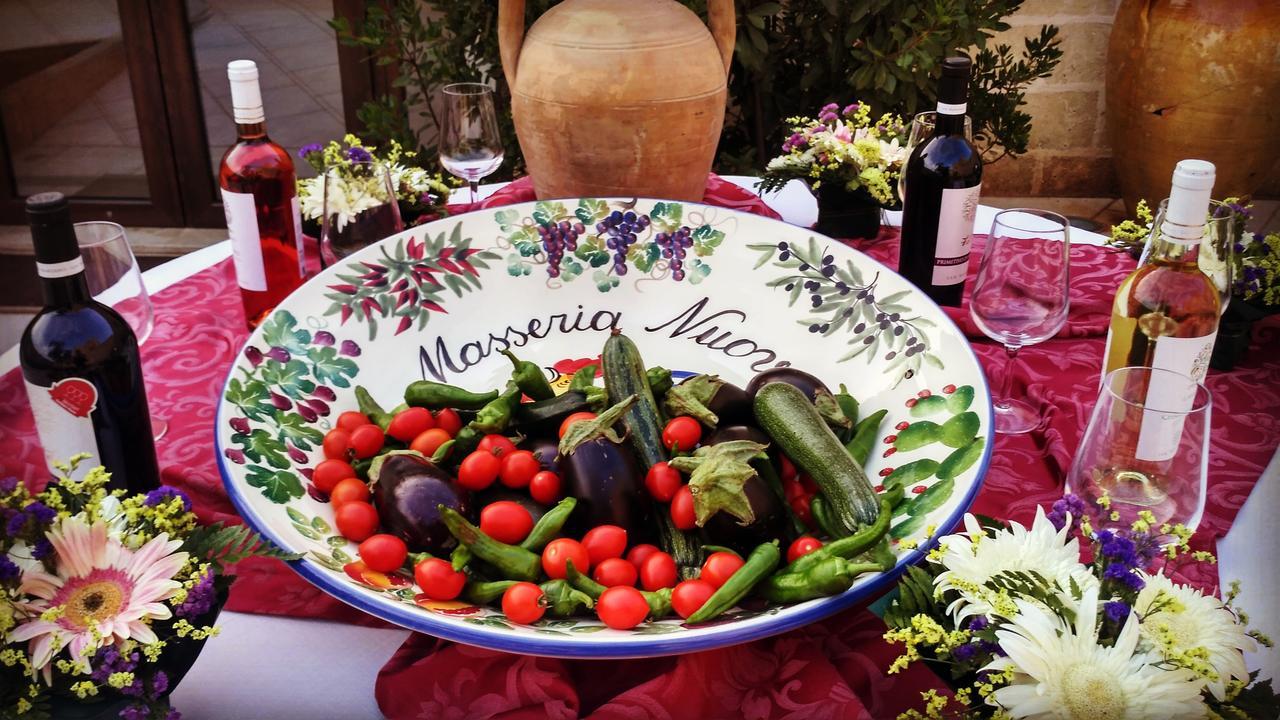 Masseria Nuova Pensionat San Marzano di San Giuseppe Exteriör bild